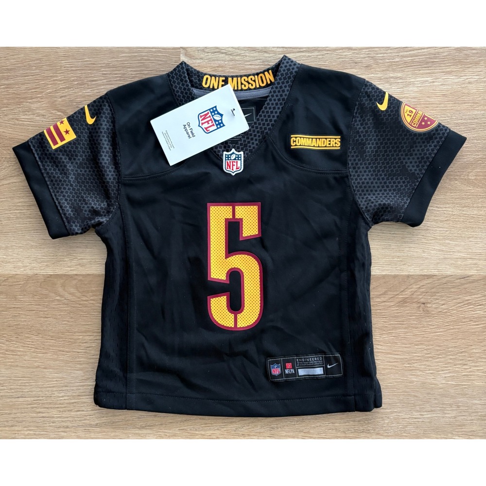 NWT Toddler Nike Washington Commanders Jayden Daniels Jersey -2T - Black